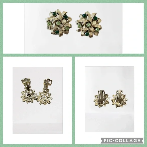 Coro signed vintage clip back earrings m - Picture 4 of 4